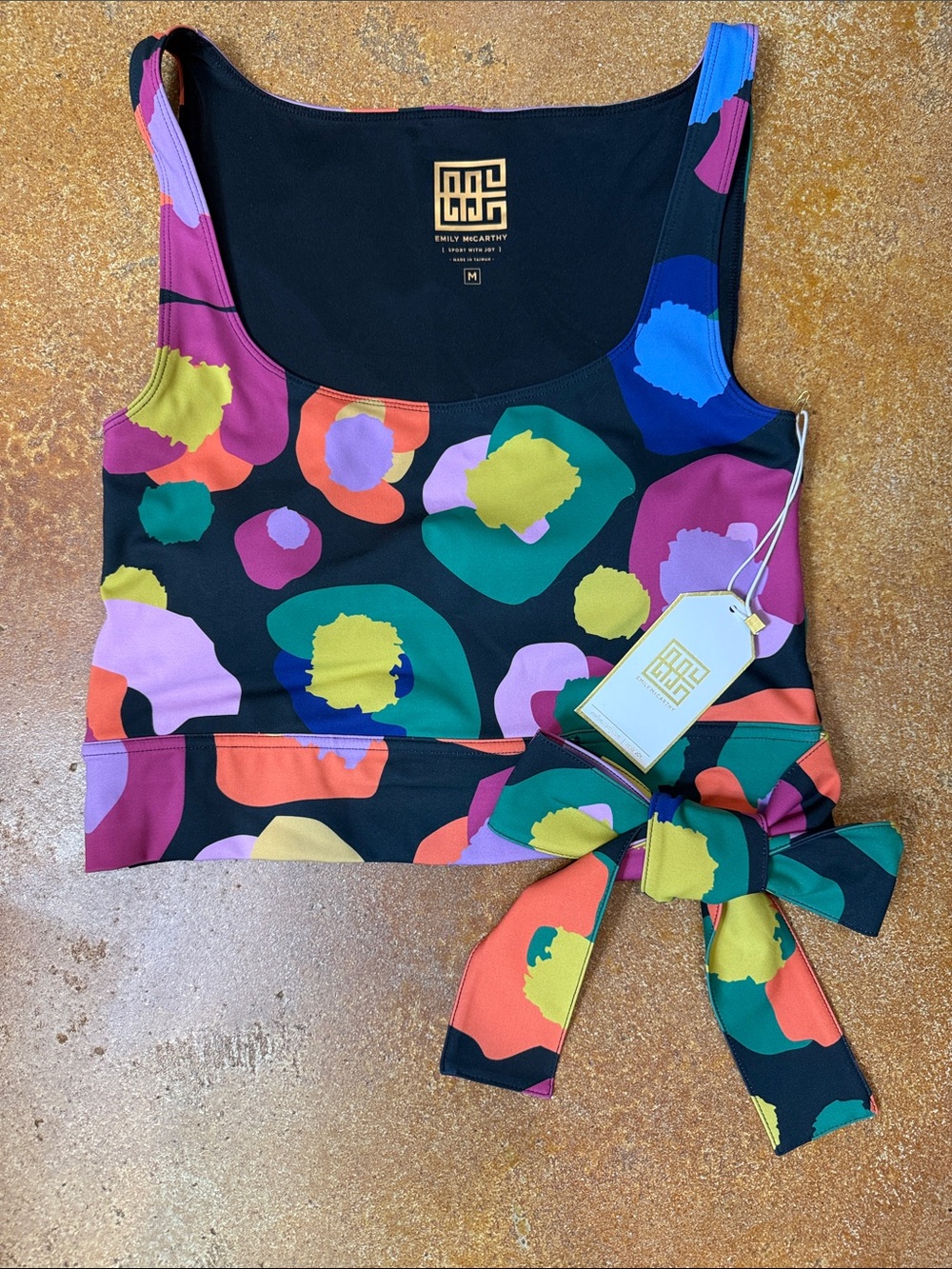 Emily McCarthy Bow Sport Crop in Pop Cheetah